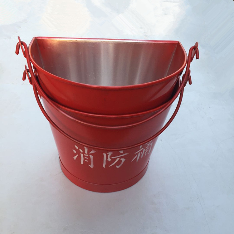 供應清理火災障礙物消防桶 圓桶與半圓大號消防器材沙桶解析